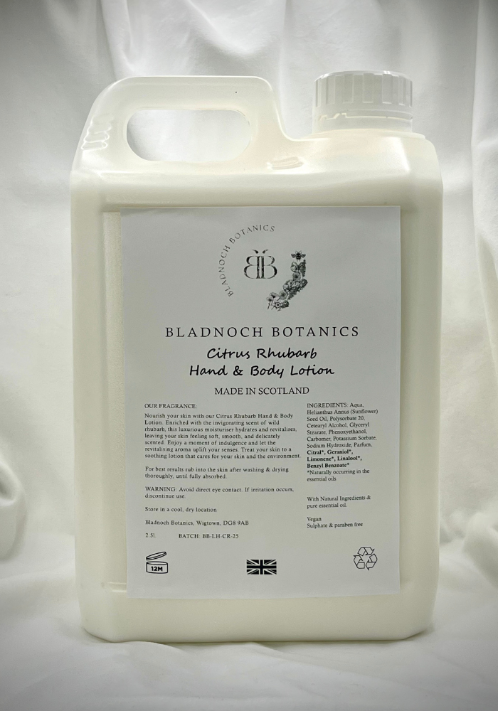 Citrus Rhubarb Hand & Body Lotion 2.5l refill