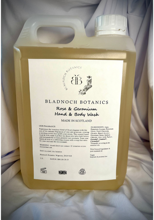 Rose & Geranium Hand & Body Wash 2.5l