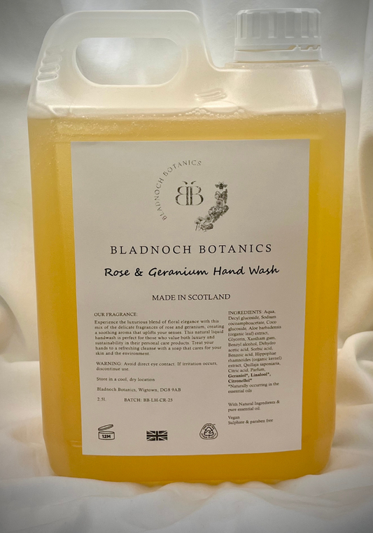 Rose & Geranium Hand Wash 2.5l
