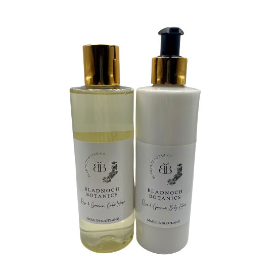 Rose & Geranium Body Wash & Body Lotion